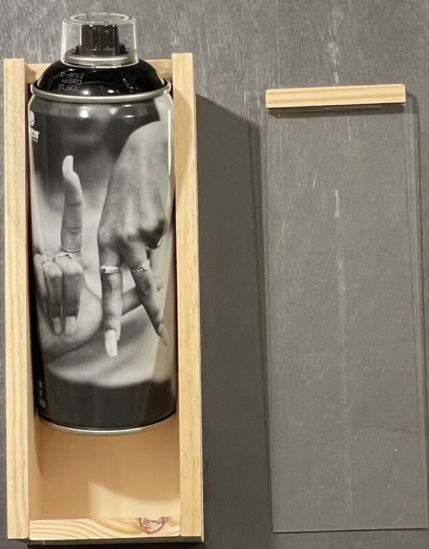 Estevan Oriol, ‘LA Fingers Signed Spray Can Estevan Oriol Los Angeles BTS Street Photography Art ’, 2020, Sculpture, Spray Can in Custom Wooden Box, New Union Gallery
