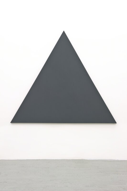 Alan Charlton, ‘Triangle painting’, 2012, Painting, Acrylic on canvas, Alfonso Artiaco