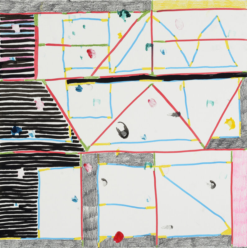 Laurel Sparks, ‘Magic Square III’, 2014, Drawing, Collage or other Work on Paper, Graphite, ink, colored pencil, marker on paper, BAM Benefit Auction