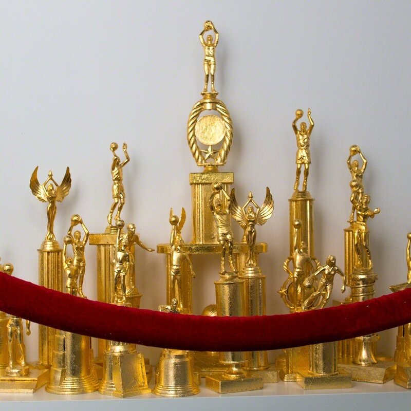 Victor Solomon, ‘Roll With The Winners’, 2016, Installation, 22 Gilded Trophies, Joseph Gross Gallery