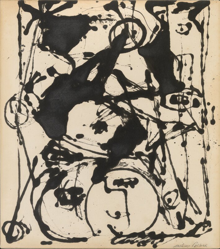 Jackson Pollock, ‘Black and White Painting II’, c. 1951, Painting, Oil on canvas, Dallas Museum of Art