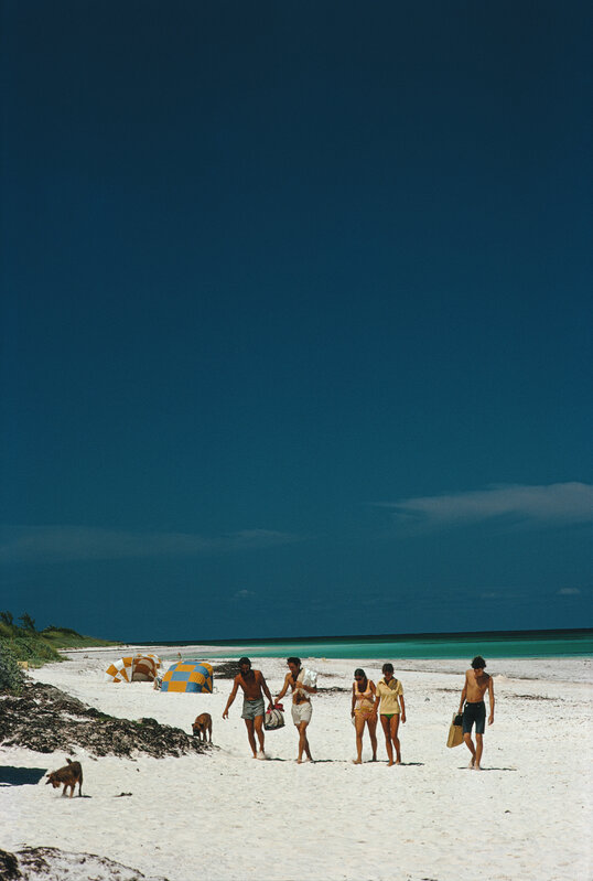 Slim Aarons, ‘Harbour Isle Beach’, 1973, Photography, C print, IFAC Arts