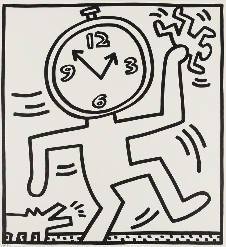 Keith Haring, ‘Untitled from Lucio Amelio’, 1983, Print, Four offset lithographs, Forum Auctions