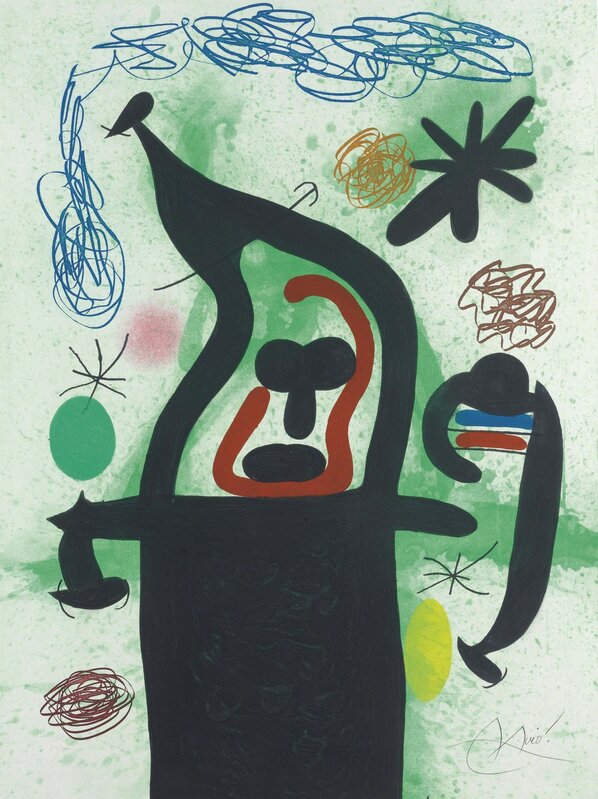 Joan Miró, ‘La Harpie’, 1969, Print, Etching with aquatint and carborundum in colors on Arches paper, Christie's