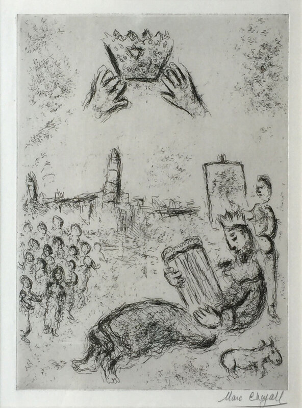 Marc Chagall, ‘La Tour de Roi David (The Tower of King David)’, 1979, Print, Etching, Denis Bloch Fine Art