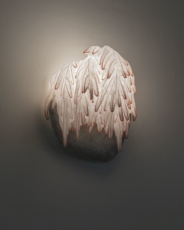 Ayala Serfaty, ‘Soma Series: Memory I, Contemporary Handmade Wall Light Sculpture’, Israel-2019, Design/Decorative Art, Ceramic, glass, polymer membrane, Maison Gerard