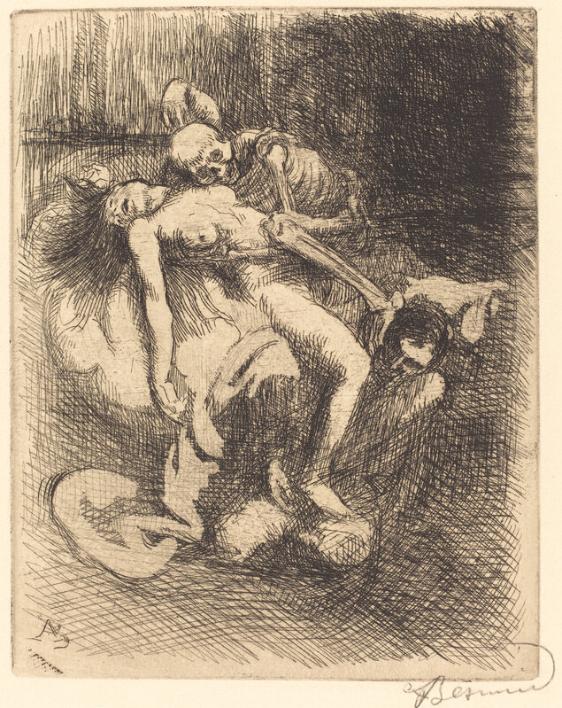Albert Besnard, ‘Possession (La possession)’, 1900, Print, Etching in black on van gelder zonen wove paper, National Gallery of Art, Washington, D.C.