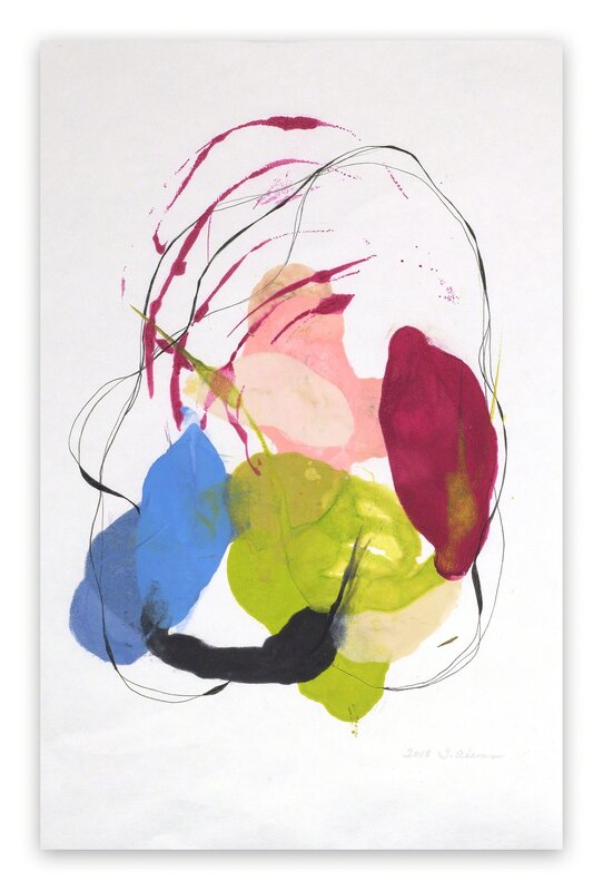 Tracey Adams, ‘0118.4 (Abstract painting)’, 2018, Painting, Pigmented wax and ink on Shikoku paper, IdeelArt
