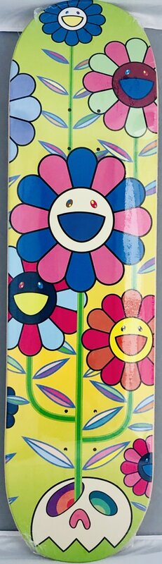 Takashi Murakami, ‘Takashi Murakami Flowers skateboard deck ’, 2019, Design/Decorative Art, Silkscreen on wood skate deck, Lot 180 Gallery