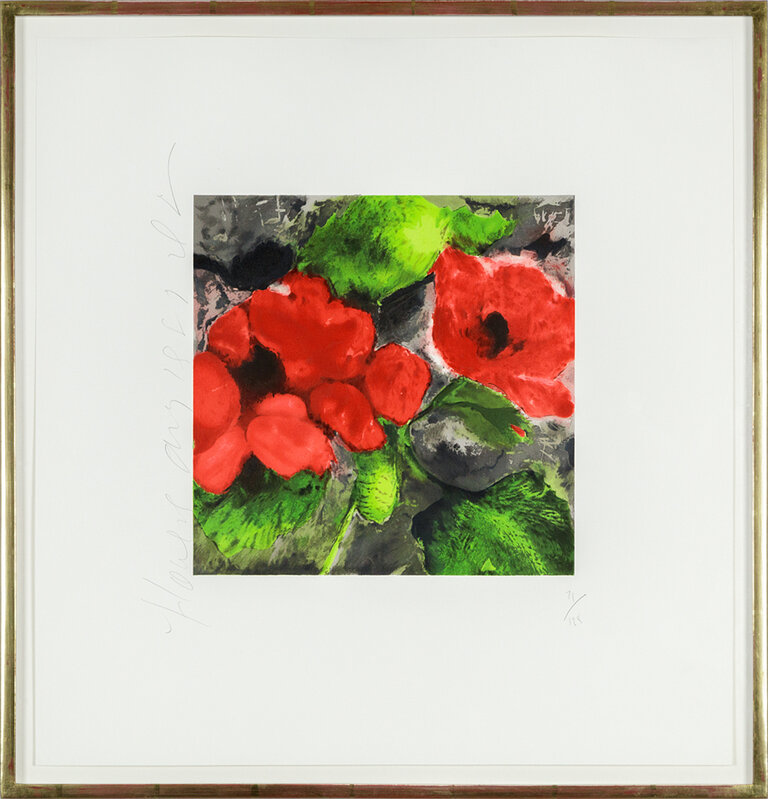 Donald Sultan, ‘Fruits and Flowers (Red Poppies)’, 1989, Print, Screenprint, Heather James Fine Art Gallery Auction