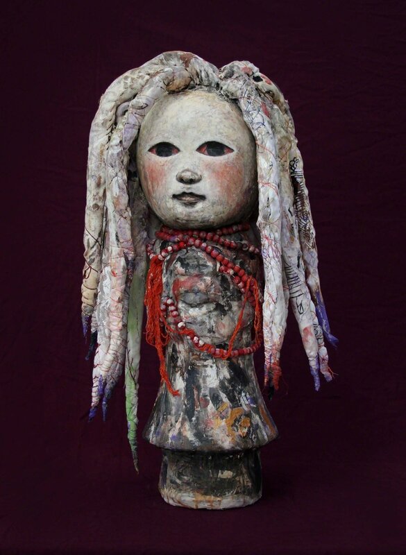 Mariana Monteagudo, ‘Rasta from the Canvas Dolls series’, 2018, Sculpture, Clay, concrete, papier mache and found objects, Pan American Art Projects