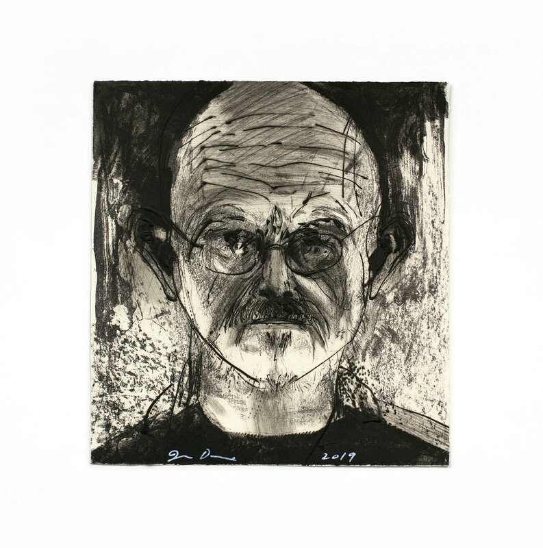 Jim Dine, ‘Jim Dine Self-Portrait’, 2019, Print, Etching printed over a stone lithograph on 360 g Fabriano paper, Oliver Clatworthy Gallery Auction