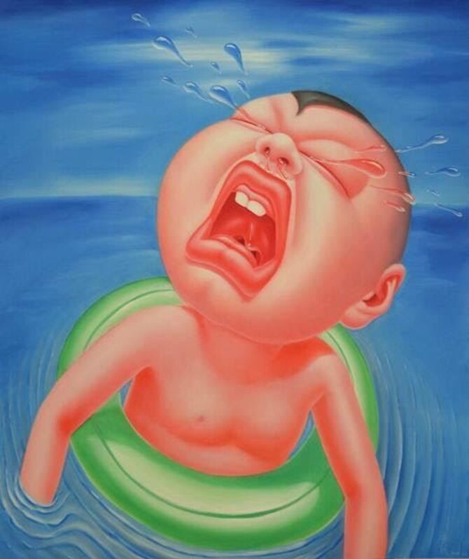 Yin Jun, ‘Crying Series - Swimming’, 2012, Painting, Oil on canvas, Composition.Gallery