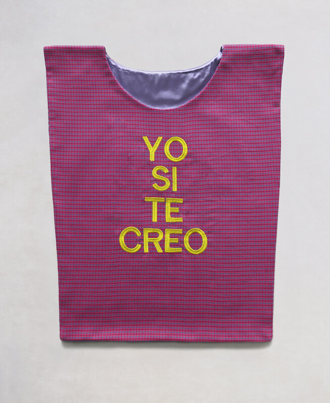 Ana de Orbegoso, ‘YO SI TE CREO’, 2020, Textile Arts, Fabric and Thread, RoFa Projects