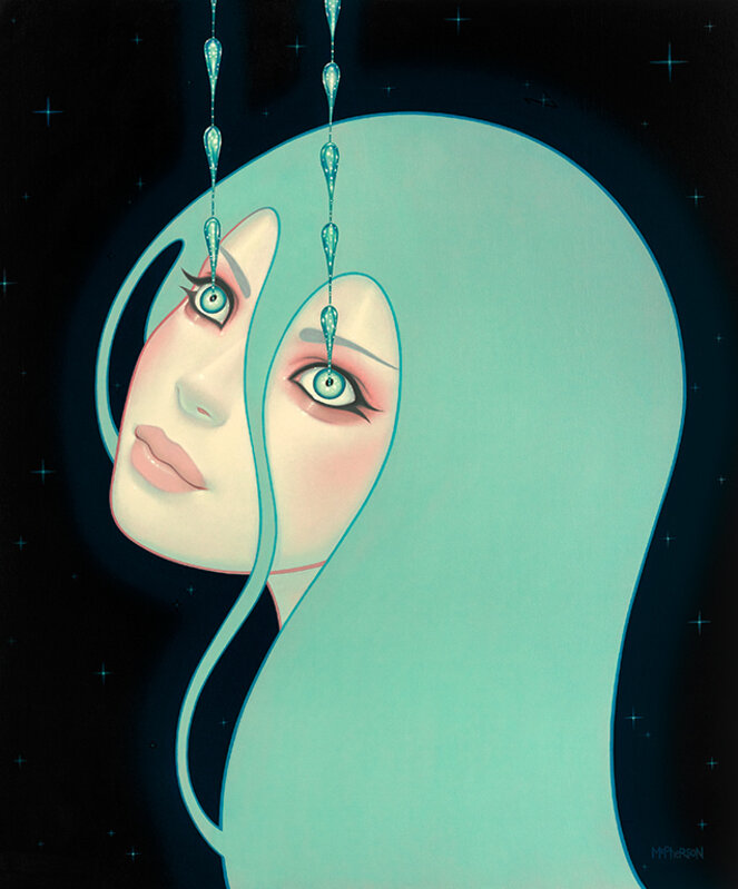Tara McPherson, ‘A Tiny Universe Created with Every Tear Drop’, 2014, Painting, Oil on birch, KP Projects