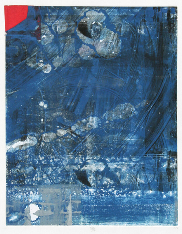 Karin Bruckner, ‘RedHerring’, 2013, Print, Monoprint with chine collé, oil based ink, and red japanese paper, Susan Eley Fine Art