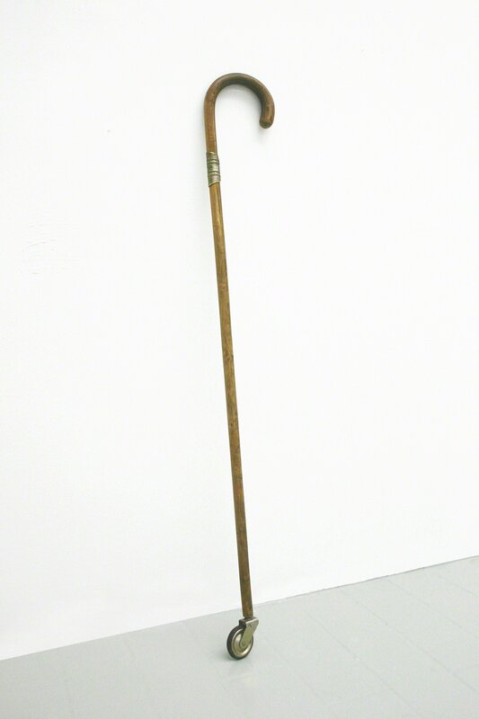 Nicolas Vionnet, ‘Rock'n'Roll’, 2014, Sculpture, Walking stick, brass fitting, rubber wheel, BBA Gallery
