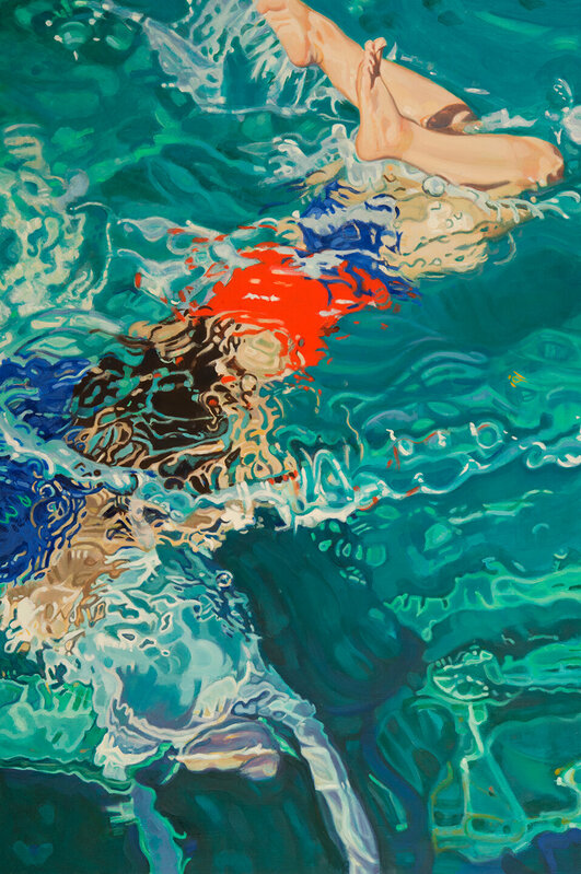 Claudia Waters, ‘Two-Figure Dive’, 2014, Painting, Oil on linen, Imlay Gallery