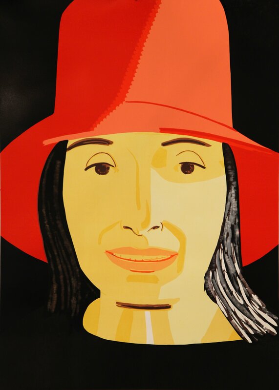 Alex Katz, ‘Red Hat Ada’, 2015, Print, Color woodcut, Meyerovich Gallery