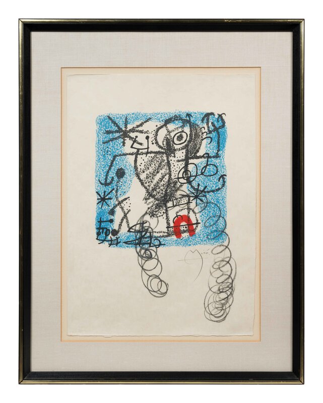 Joan Miró, ‘Les essencies de la terra’, 1968, Print, Lithograph with hand-coloring on Japon nacrÃ©, Hindman