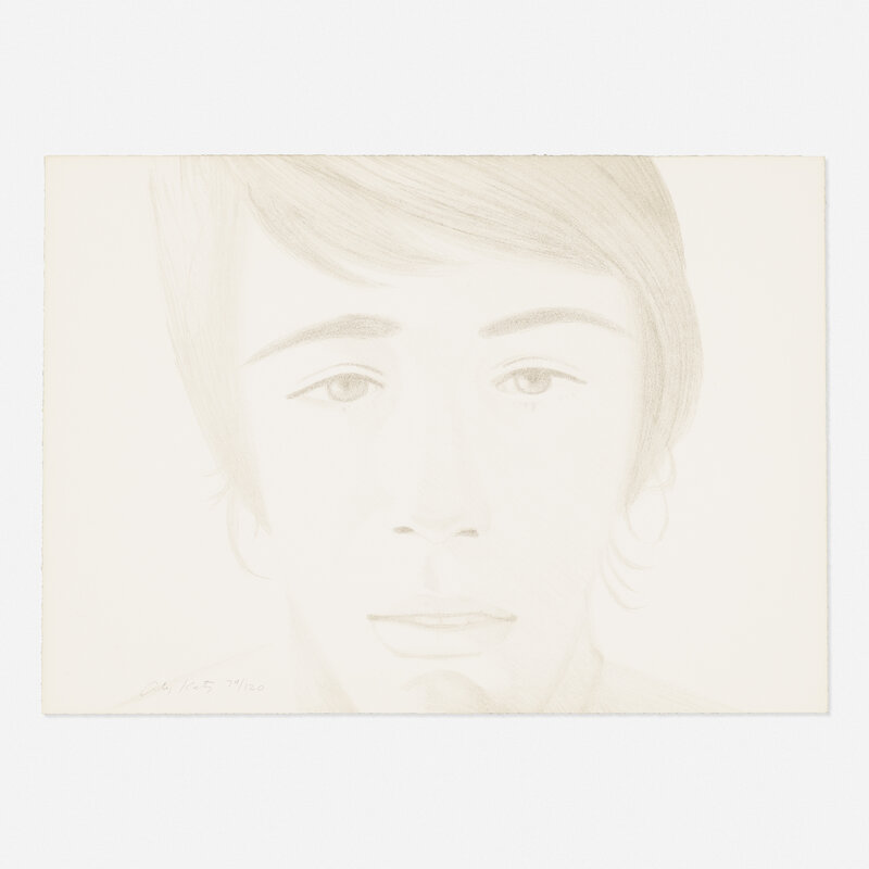 Alex Katz, ‘Vincent’, 1972, Print, Lithograph in colors on Arches, Rago/Wright/LAMA/Toomey & Co.