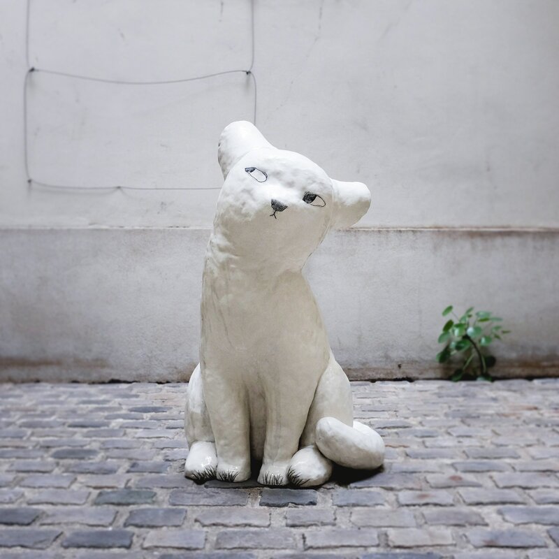 Clémentine de Chabaneix, ‘Big cat’, 2018, Sculpture, Glazed ceramic, Antonine Catzéflis