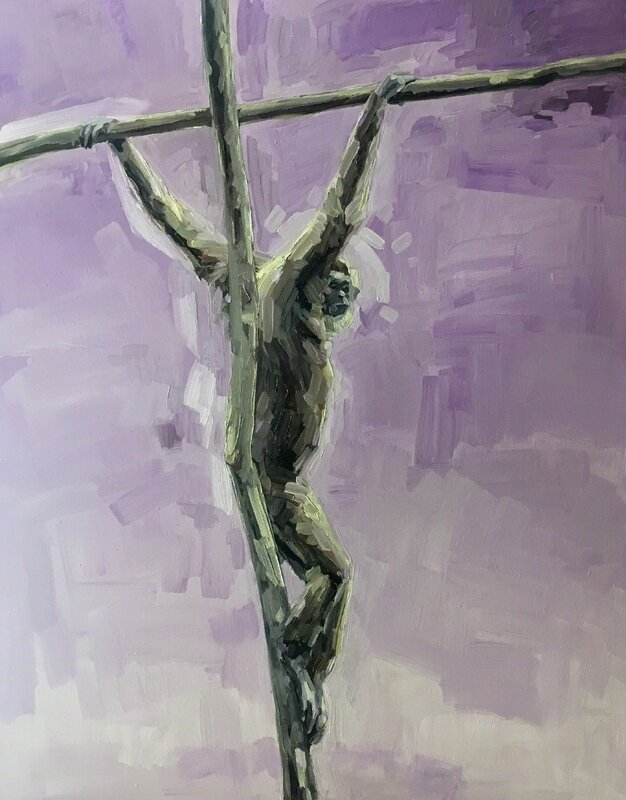 Topi Ruotsalainen, ‘Cross’, 2019, Painting, Oil on canvas, Galleria Heino