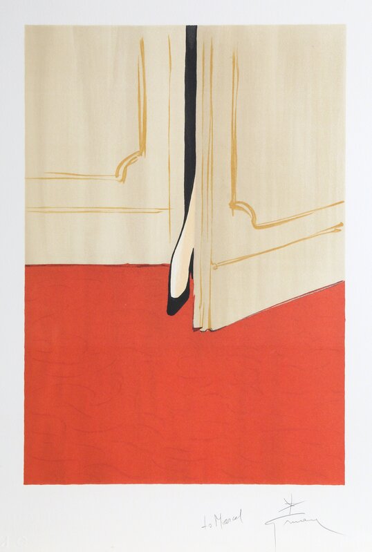 René Gruau, ‘Petite Foot in the Doorway’, ca. 1990, Print, Lithograph, RoGallery