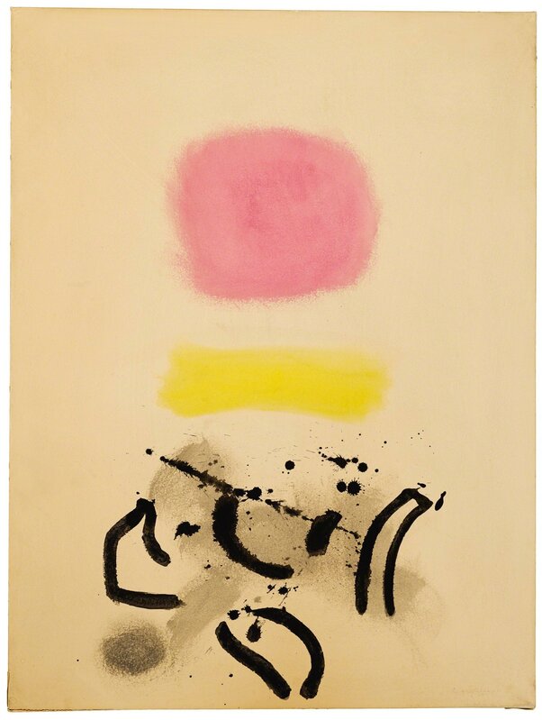 Adolph Gottlieb, ‘Calligraphy’, 1970, Drawing, Collage or other Work on Paper, Acrylic on paper, Sotheby's: Contemporary Art Day Auction