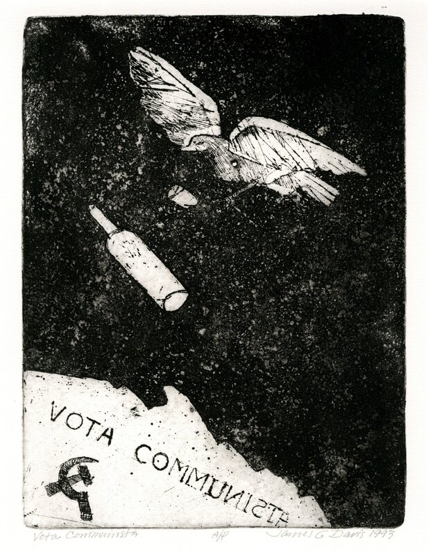 James G. Davis, ‘Vota Communista’, 1993, Print, Etching, Etherton Gallery