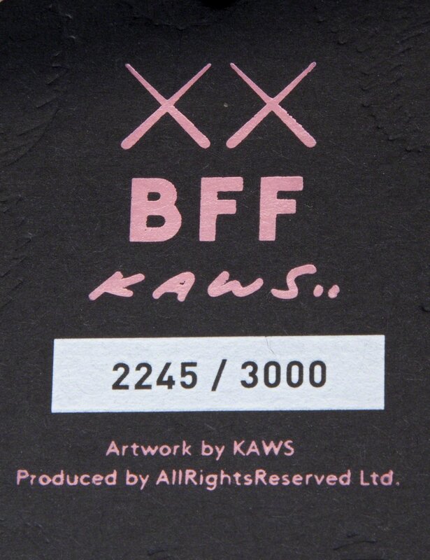 KAWS, ‘BFF (Black)’, 2016, Sculpture, Stuffed plush figure, Julien's Auctions