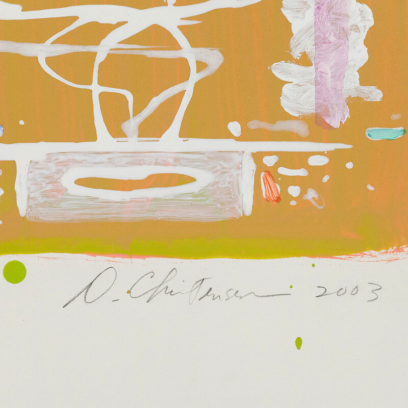 Dan Christensen, ‘Untitled (Tangerine)’, 2003, Painting, Acrylic and mixed media on Paper, Caviar20