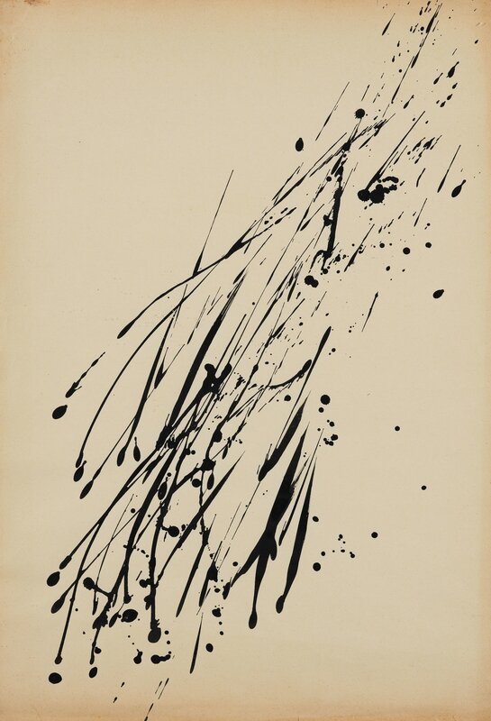 Gencay Kasapci, ‘Sans titre (Dripping)’, Painting, India ink on paper, Leclere 