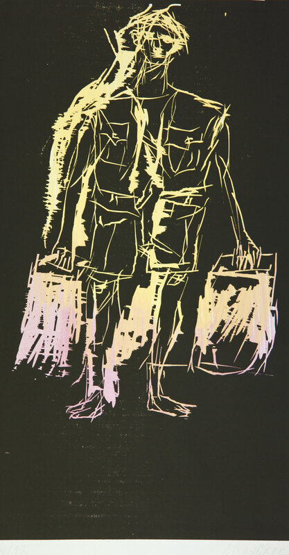 Georg Baselitz, ‘65 (Remix)’, 2008, Print, Colour woodcut on Japanese paper primed in different colours, Galerie Henze & Ketterer