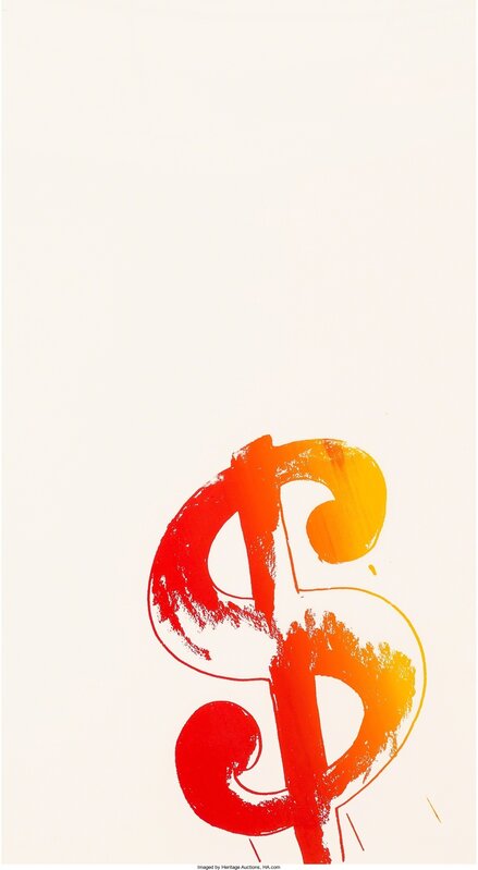 Andy Warhol, ‘Dollar Sign ($) (Orange and Red)’, 1982, Print, Screenprint on paperboard, Heritage Auctions