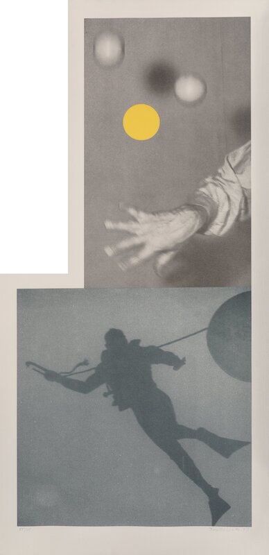 John Baldessari, ‘Juggler's Hand (with Diver)’, 1988, Print, Lithograph in colors on paper, Heritage Auctions