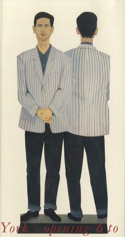 Alex Katz, ‘New Cutouts at Robert Miller, Accordion Invitation Card (from the Estate of UACC President Cordelia Platt) - HAND SIGNED AND DATED’, 1993, Ephemera or Merchandise, Offset lithograph accordion invitation card. hand signed and dated. unframed., Alpha 137 Gallery Gallery Auction