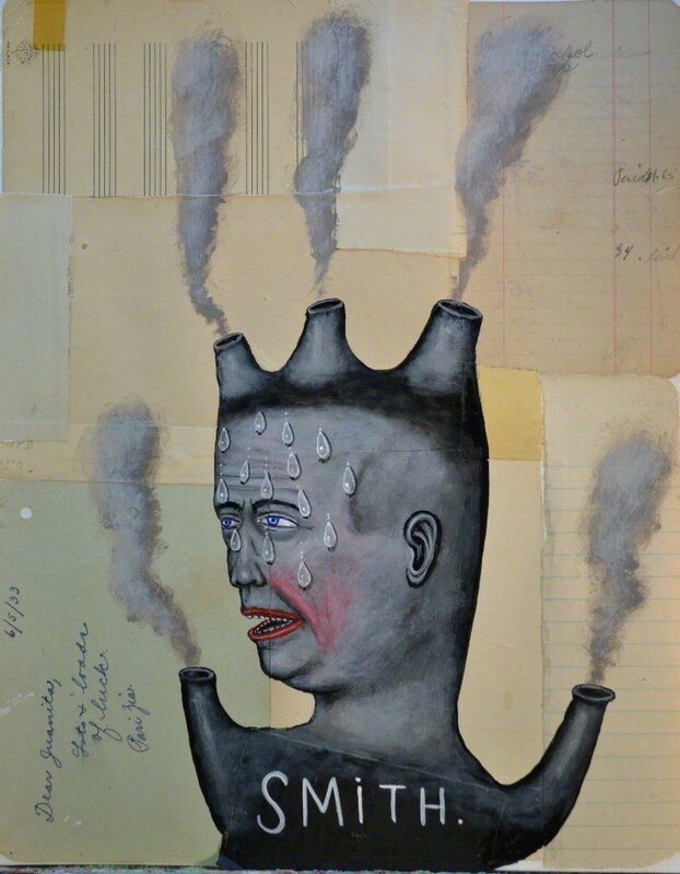Fred Stonehouse, ‘Smith’, 2015, Drawing, Collage or other Work on Paper, Acrylic and collage, Howard Scott Gallery