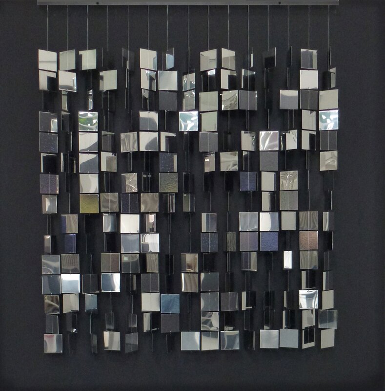 Julio Le Parc, ‘Mobile argent sur noir’, 1960, Sculpture, Acrylic glass, painted wood, metal and nylon thread, MAMAN Fine Art Gallery