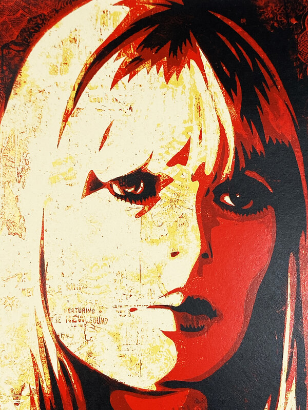 Shepard Fairey, ‘'Nico Canvas Print' (Velvet Underground)’, 2010, Print, Screen print on cream, Speckletone fine art paper., Signari Gallery