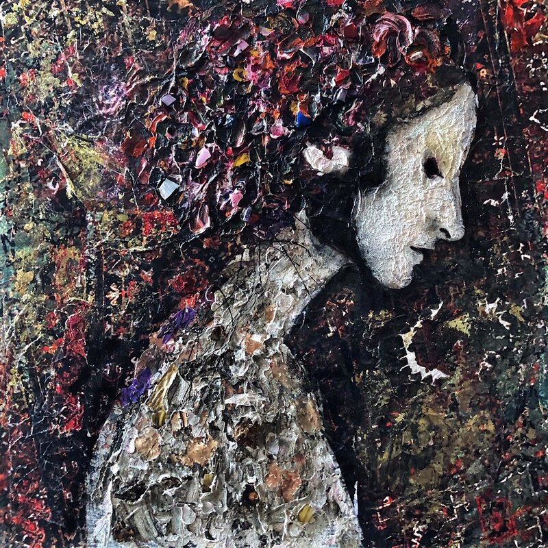 SylT, ‘Augustina’, 2020, Painting, Mixed media on board, Thompson Landry Gallery