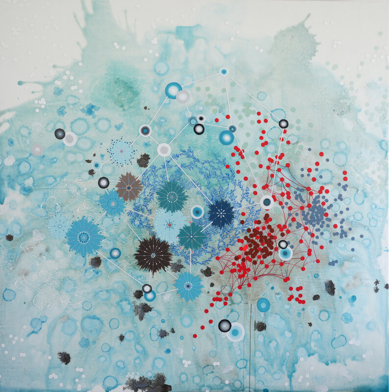 Heather Patterson, ‘Cumulate’, 2021, Painting, Mixed media on panel, Andrea Schwartz Gallery