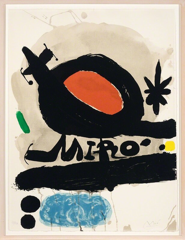 Joan Miró, ‘Exhibition L'Oiseau Solaire, L'Oiseau Lunaire, Etincelles (M. 506)’, 1967, Print, Color lithograph, on Lana paper, Doyle