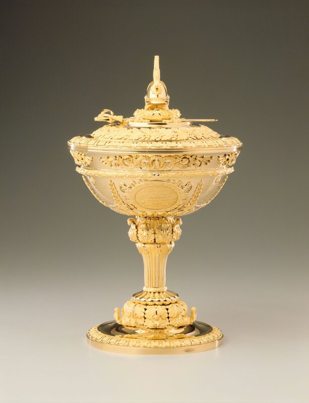 Johann Christian Barbé, ‘Military Presentation Cup’, 1834, Design/Decorative Art, Gold, Hillwood Estate, Museum & Gardens