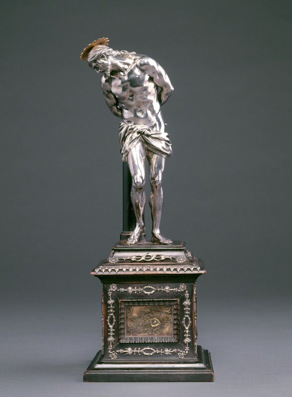 Alessandro Algardi (1598-1654), ‘Christ at the Column’, model c. 1630s -cast probably mid 17th century, Sculpture, Silver, National Gallery of Art, Washington, D.C.