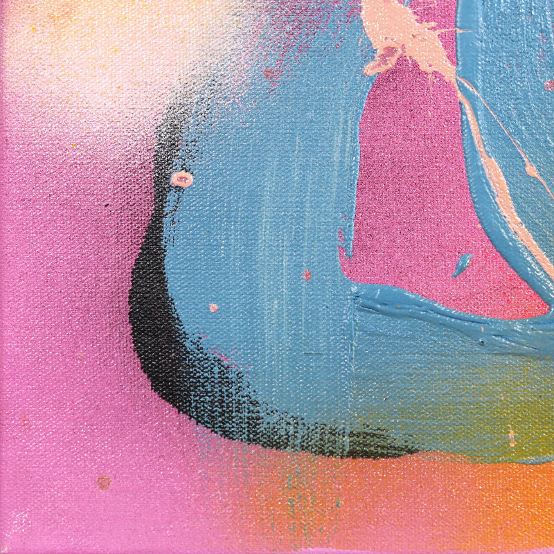 Sarah Svetlana, ‘Pink Swirl’, 2021, Painting, Acrylic, Spray Paint, Latex, Oil Pastel, Artspace Warehouse
