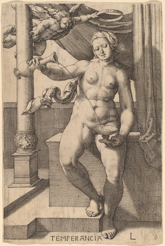 ‘Temperancia (Temperance)’, 1530, Print, Engraving, National Gallery of Art, Washington, D.C.