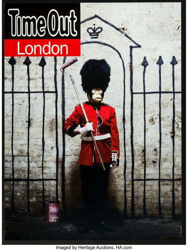 Banksy, ‘Time Out London Magazine, poster’, 2010, Print, Offset lithograph in colors on satin white paper, Heritage Auctions