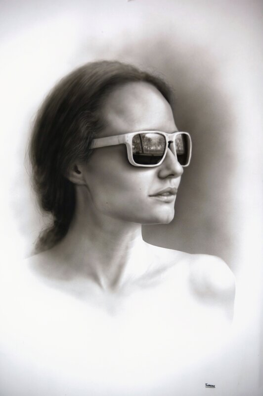 Bernardo Torrens, ‘Study for Sandra's Sunglasses’, 2014, Painting, Acrylic/Wood, Louis K. Meisel Gallery