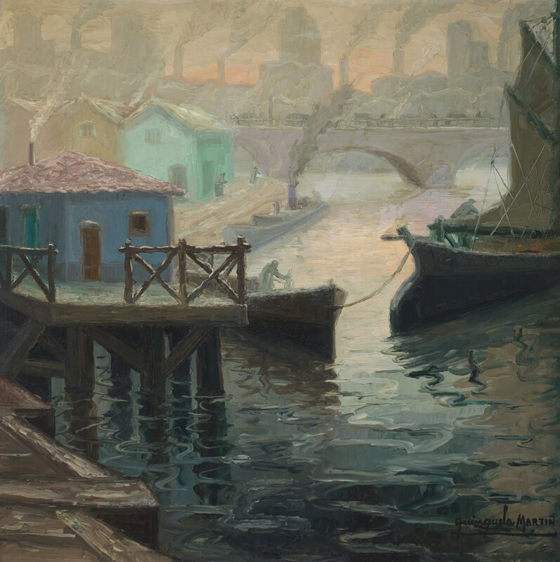 Benito Quinquela Martin, ‘Mañana de invierno con escarcha’, 1958, Painting, Oil on board, Christie's